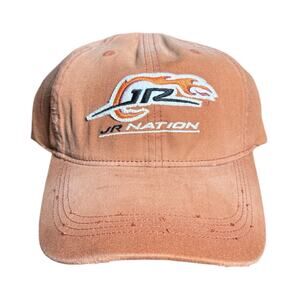 Dale Jr. Hat Cap Men's Burnt Orange Hat Distressed Strap Back Adj Baseball